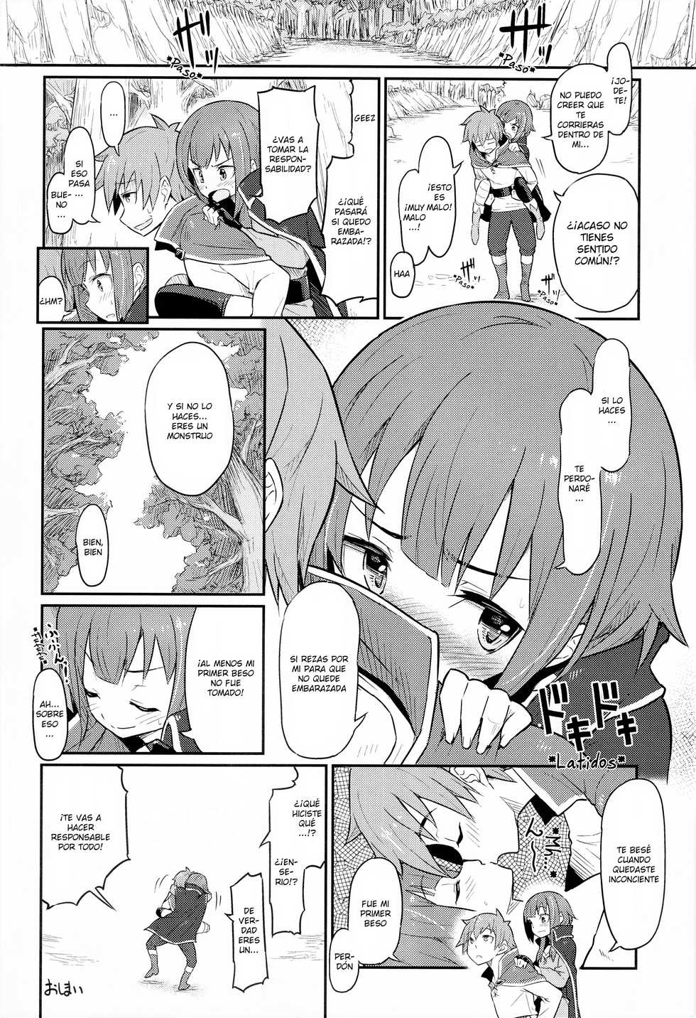 (C90) [Pirokobo (Piro)] Kono Bakuretsudou ni Gohoubi o! (Kono Subarashii Sekai ni Syukufuku o!) [spanish] - Page 25