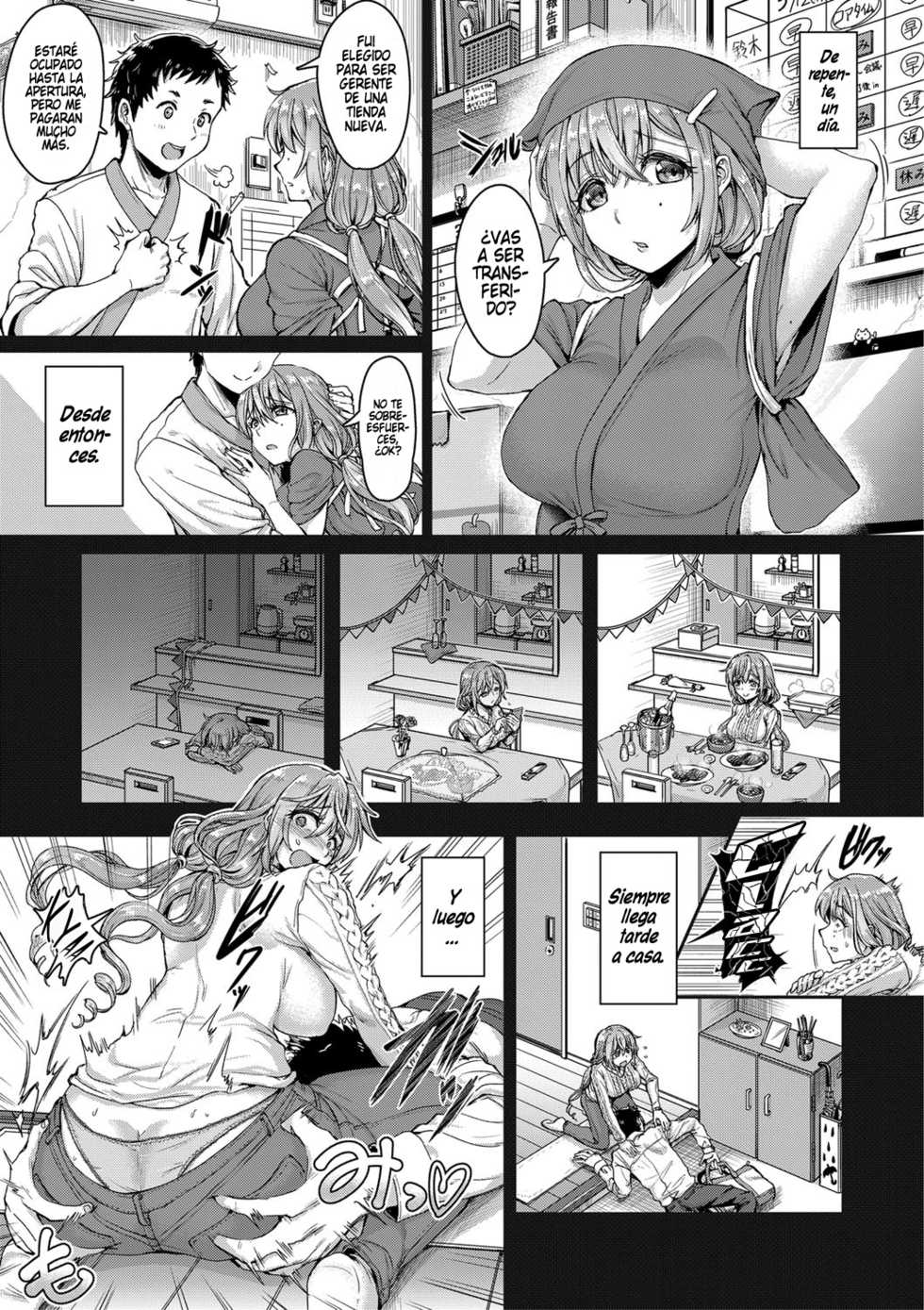 [Kakizaki Kousei] Teishu Genki de Issho ga Ii | Mi Energético Esposo, Quiero Pasar Mas Tiempo Contigo (COMIC Shingeki 2020-12) [Spanish] [Hellsin] [Digital] - Page 3