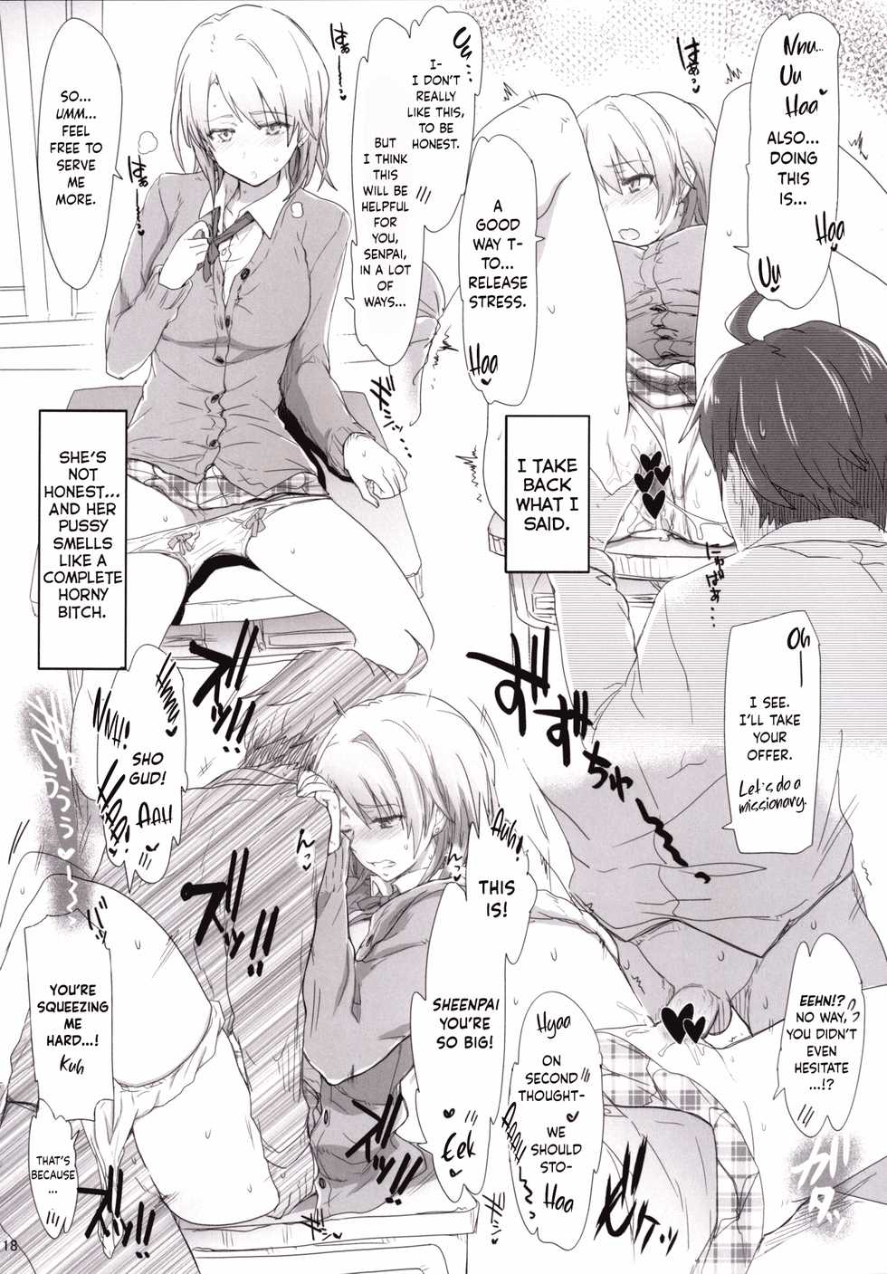 [RIBI Dou (Higata Akatsuki)] Houshi-bu no Seiteki na Katsudou no Seika. (Yahari Ore no Seishun Love Come wa Machigatteiru.) [English] [obsoletezero] [Digital] - Page 17