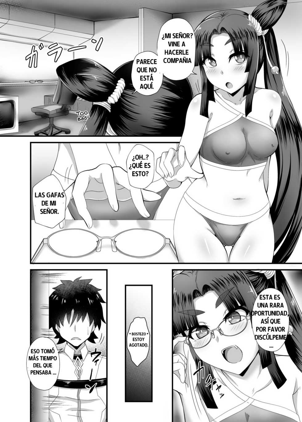 [Fushinsya_Guilty (Ikue Fuji)] Ushiwakamaru to Noroi no Megane | Ushiwakamaru and the Cursed Glasses (Fate/Grand Order) [Spanish] [Digital] - Page 8