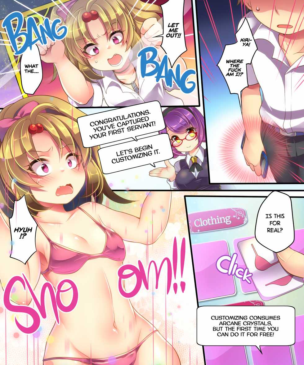 [Ue ni Aru Mikan (Reitou Mikan, Amulai)] Mahou no Appli de Shinyuu o TS Servant ni Shite mita Kekka www | What Happens When You Gender Bend Close Friends With A Magic App lol [English] {2d-market.com} [Decensored] [Digital] - Page 5