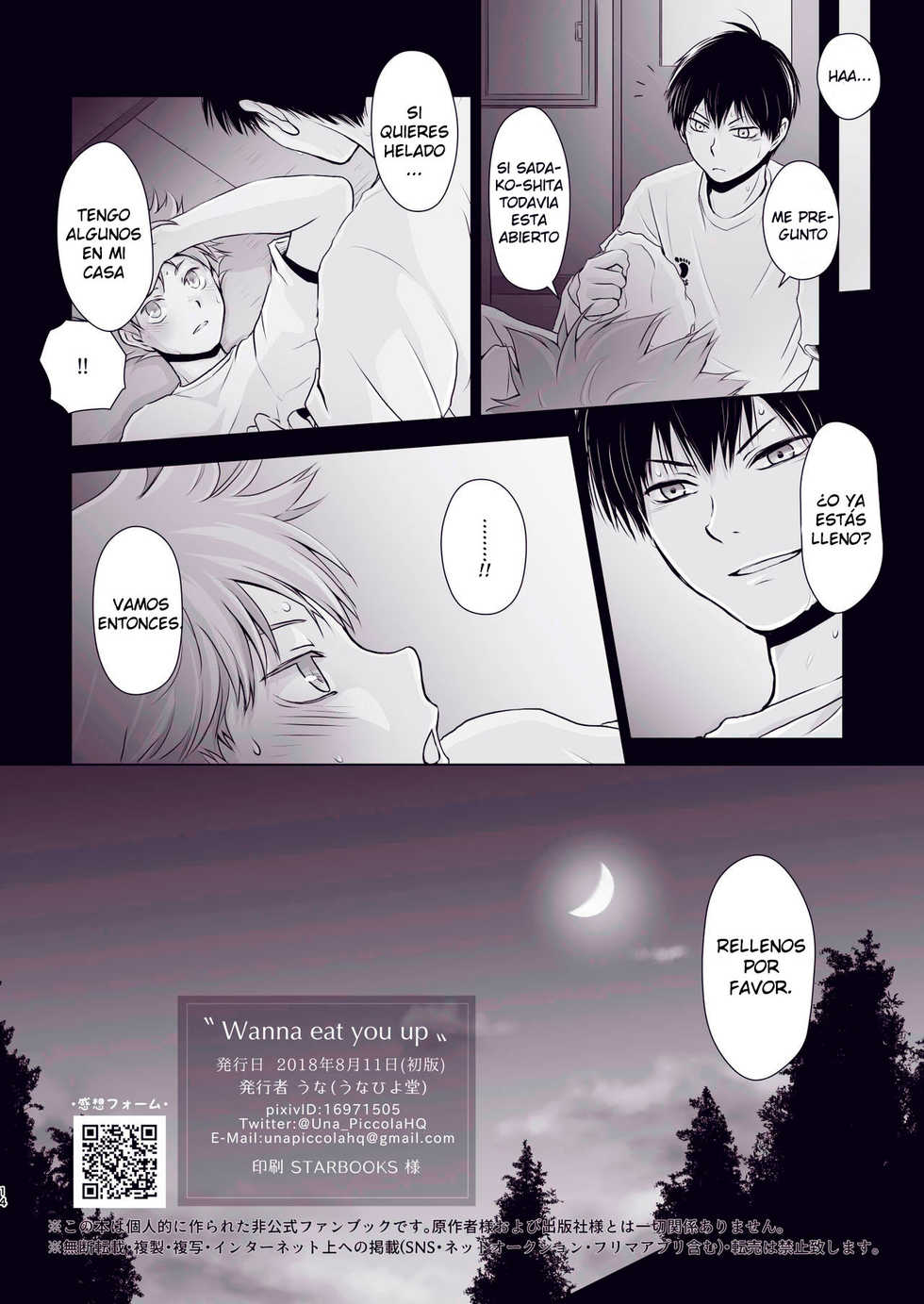 [Una Hiyodou (Una)] Wanna eat you up (Haikyuu!!) [Spanish] - Page 13