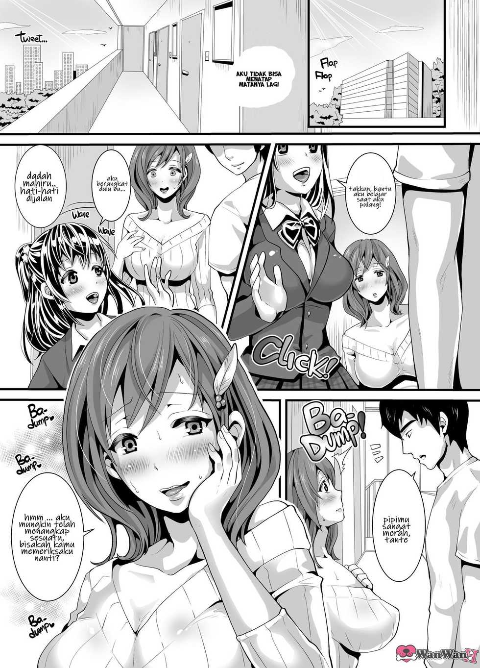 [Studio Daiya (Nemui Neru)] Akogareteita Gokinjo no Eroi Hitozuma ga Nikubenki ni Narita sou ni Kochira o Miteiru. [Bahasa Indonesia] [Decensored] [Digital] {WanWanH} - Page 5