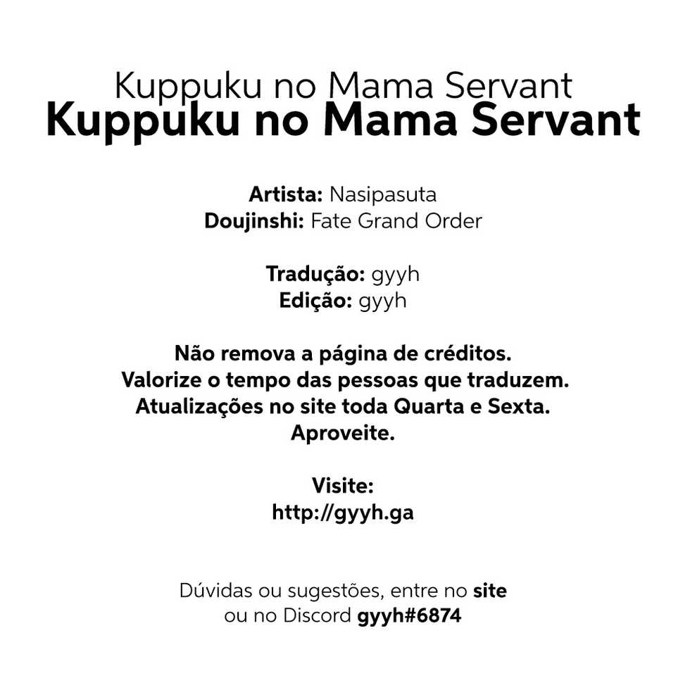 (C93) [Nasi-pasuya (Nasipasuta)] Kuppuku no Mama Servant (Fate/Grand Order) [Portuguese-BR] - Page 2
