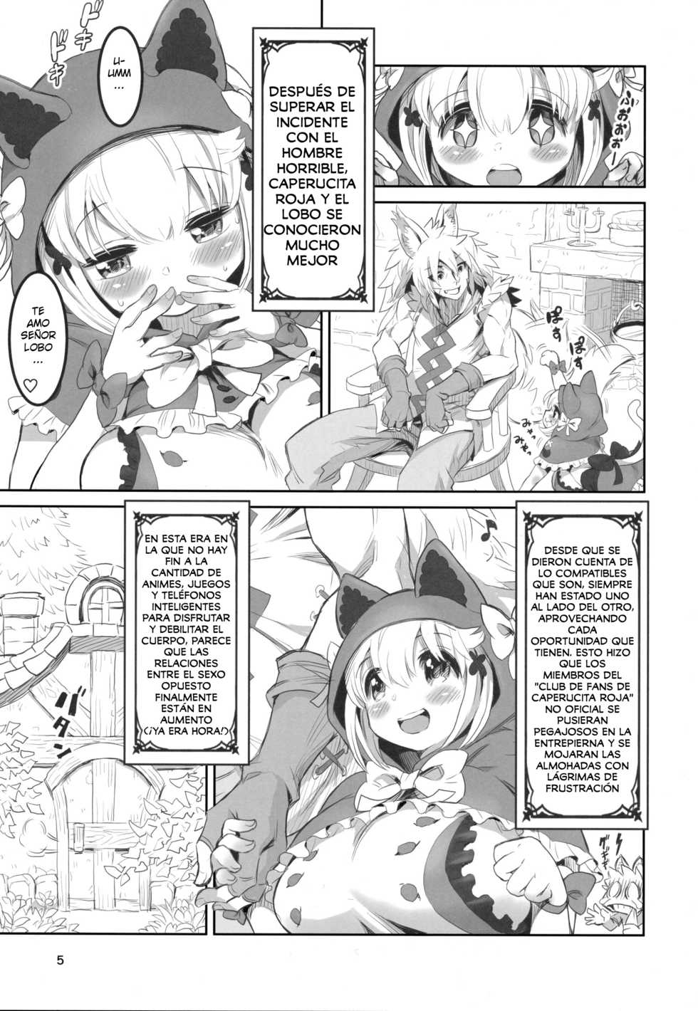 (C94) [MIMIPULL (Sakurai Shizuku)] Kemomimi Douwashuu -Akazukin-chan- [Spanish] - Page 4