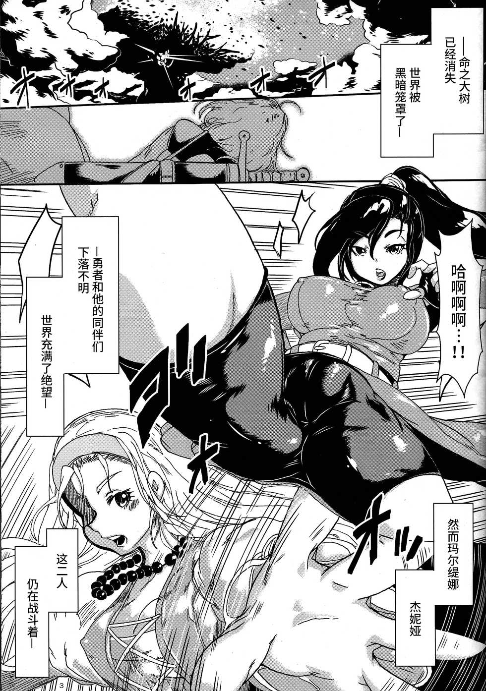 (C95) [Yuzuponz (Sakokichi)] Toraware no Senya Spectacle Ryoujoku Show ~Futanari Ishu Kan Soshite Niku Benki e~ (Dragon Quest XI) [Chinese] [不咕鸟汉化组] - Page 3