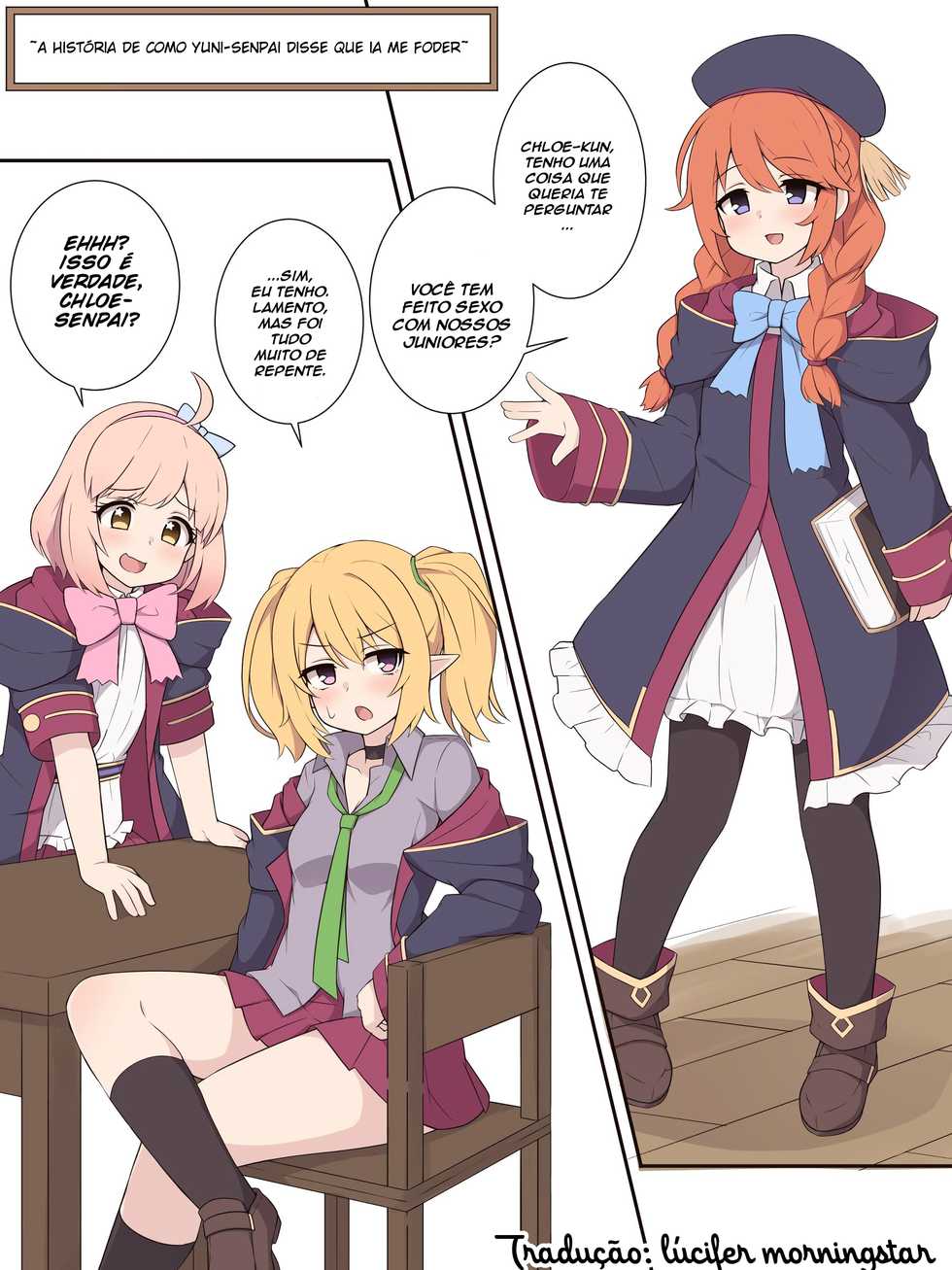 [Fizz] Yuni Senpai to Tanteki ni Ieba Ecchi Suru Ohanashi (Princess Connect! Re:Dive) [Portuguese-BR] [Lúcifer morningstar] - Page 1