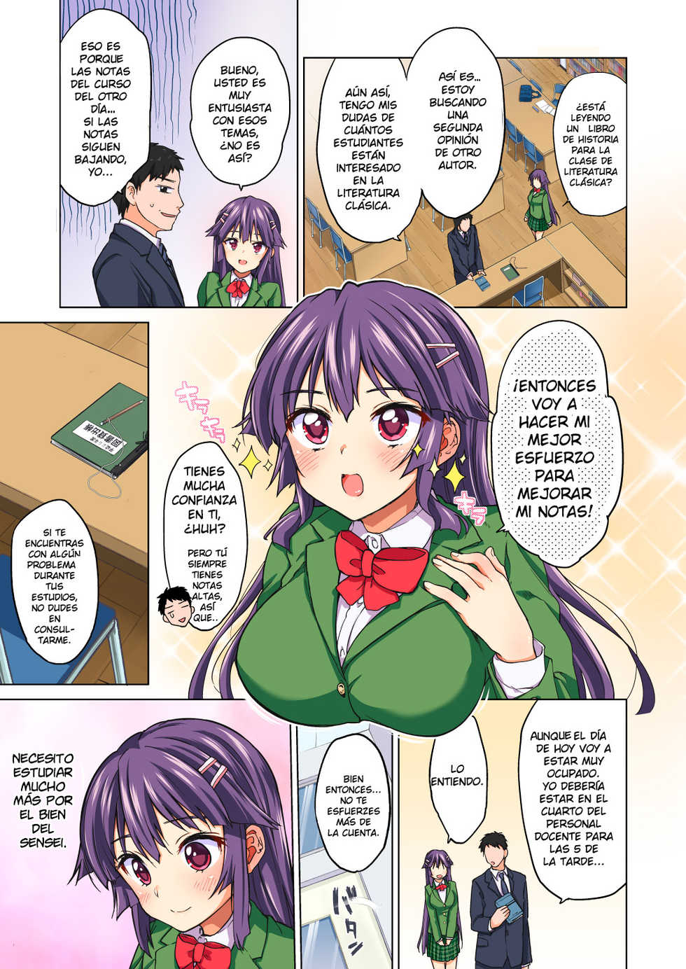 [Muchakai (Mucha)] Chizuru-chan Kaihatsu Nikki Zenpen ~Kataomoichuu no Sensei no Tame, Chuunen Kyoushi ni Hamerareru Junjou Yuutousei~ [Spanish] [NILG] - Page 11