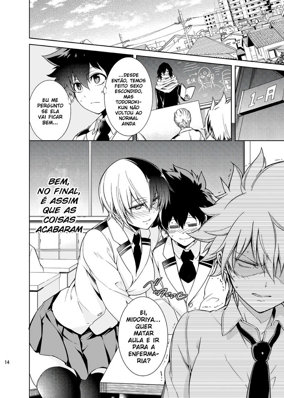 [OMEGA 2-D (Hibino Tomoki, Shima Seiryuu)] Boku no Iinazuke to Osananajimi ga Shuraba Sugiru Ver.5+5.5+COSPLAY (Boku no Hero Academia) [Portuguese-BR] [Ninjaboy] [Digital] - Page 13