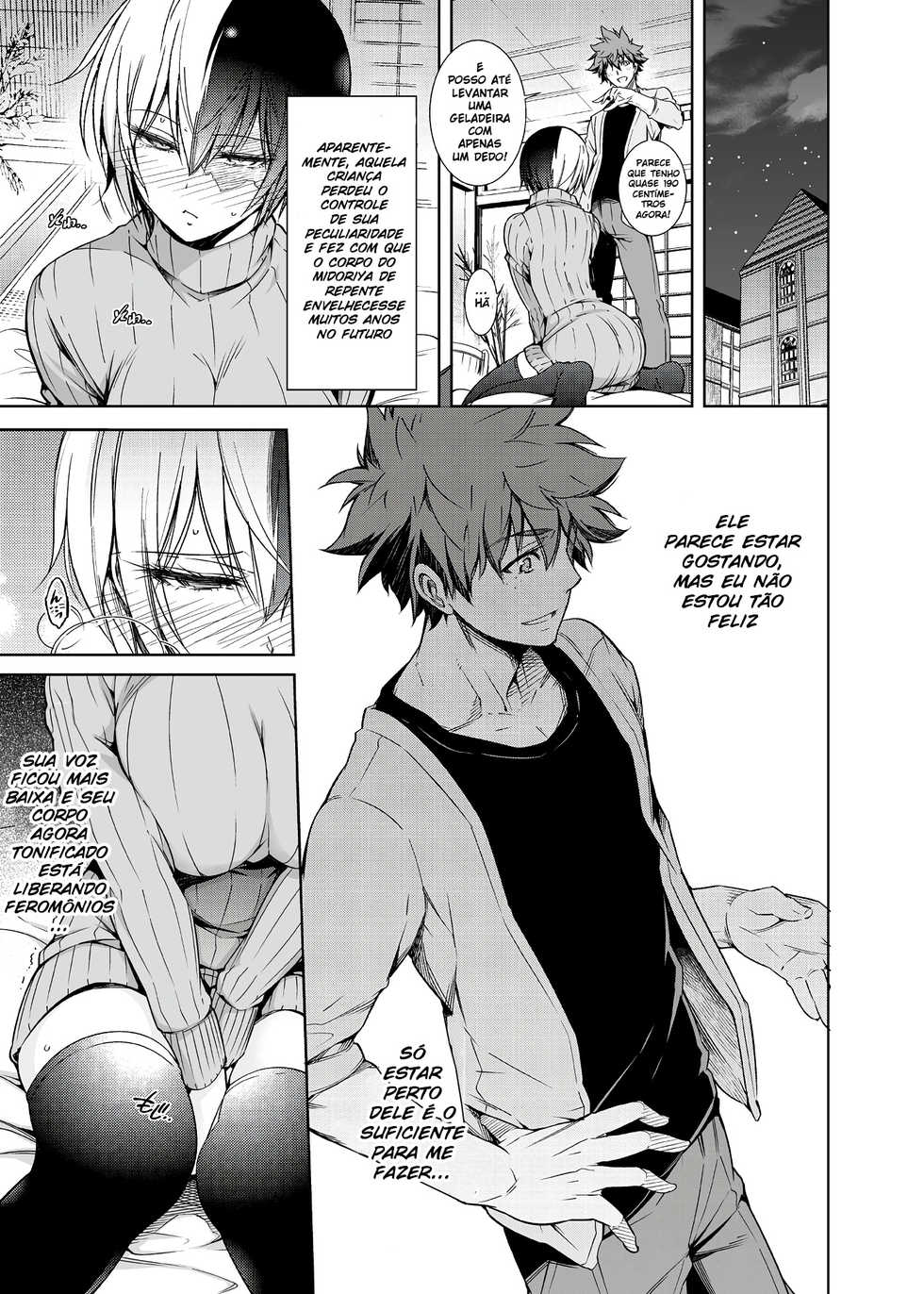[OMEGA 2-D (Hibino Tomoki, Shima Seiryuu)] Boku no Iinazuke to Osananajimi ga Shuraba Sugiru Ver.5+5.5+COSPLAY (Boku no Hero Academia) [Portuguese-BR] [Ninjaboy] [Digital] - Page 18
