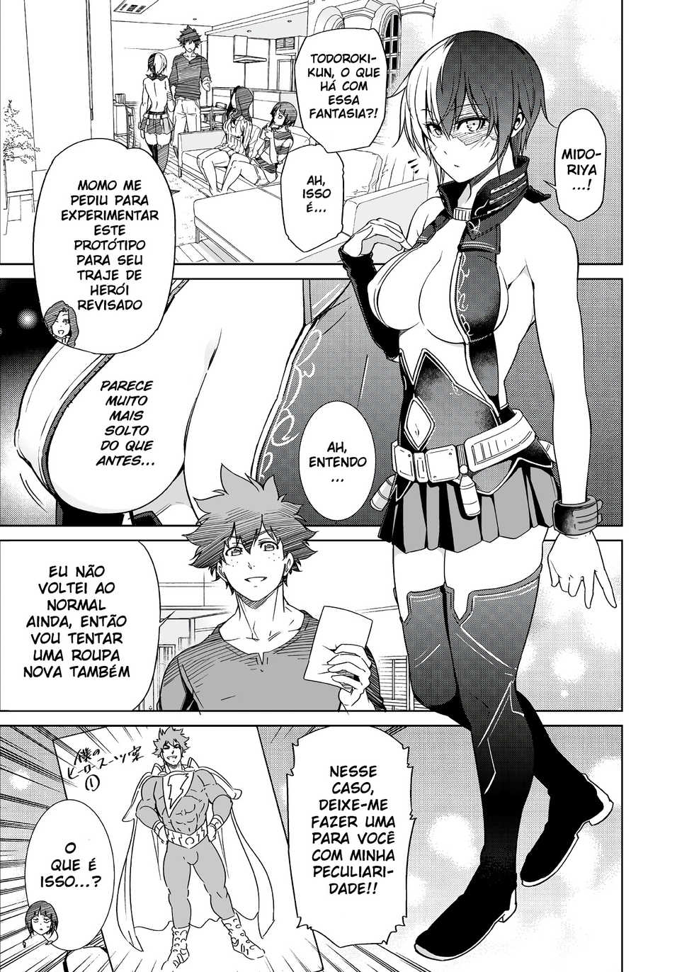 [OMEGA 2-D (Hibino Tomoki, Shima Seiryuu)] Boku no Iinazuke to Osananajimi ga Shuraba Sugiru Ver.5+5.5+COSPLAY (Boku no Hero Academia) [Portuguese-BR] [Ninjaboy] [Digital] - Page 27
