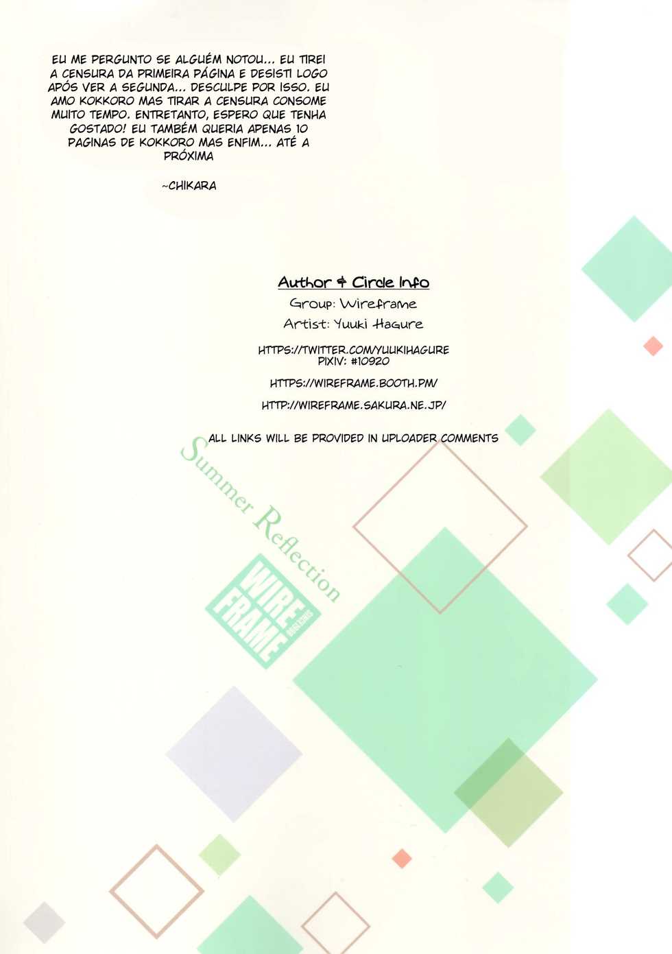 (C96) [WIREFRAME (Yuuki Hagure)] Summer Reflection (Various) [Portuguese-BR] - Page 10