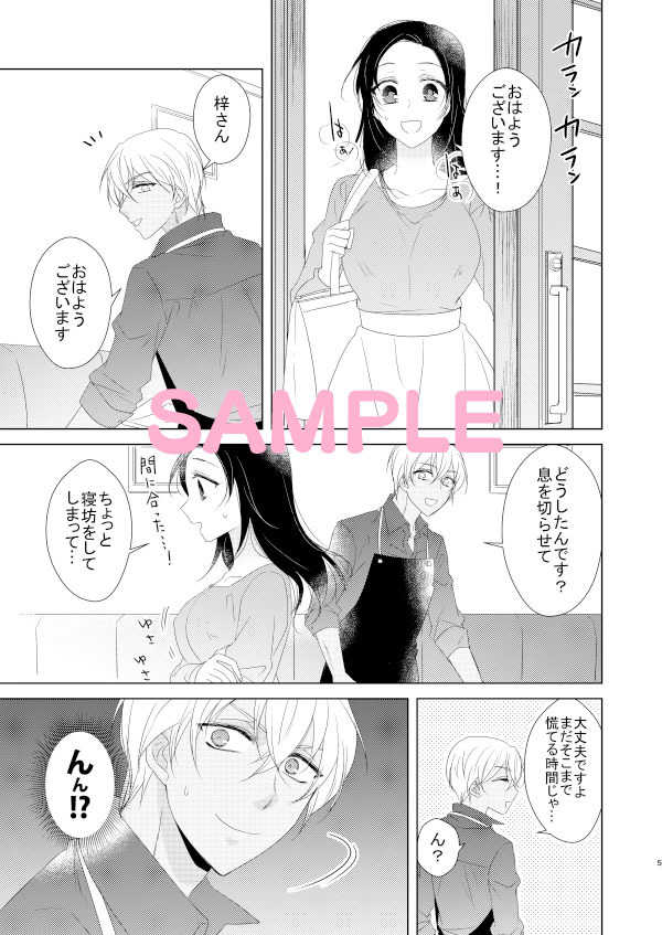 (AMAZing Cafe Time) [Fujitomomo (Aoi)] Ie made Gaman. (Meitantei Conan) [Sample] - Page 2