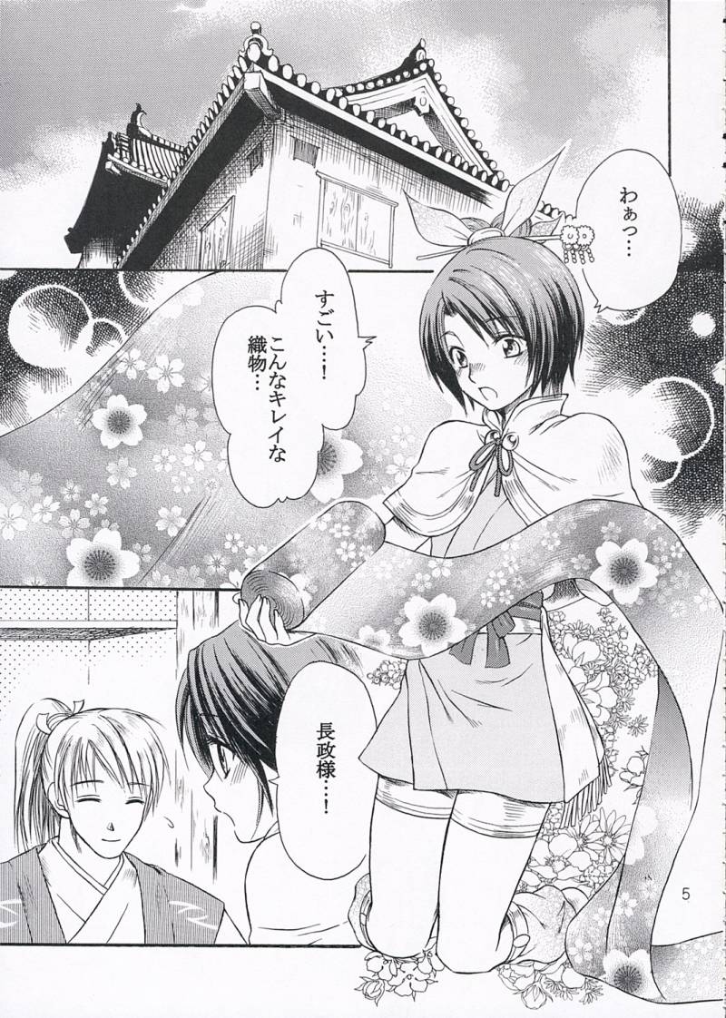 (C68) [Ray Flood (Ayaginu Yuki)] Chirimen Renka (Sengoku Musou) - Page 4