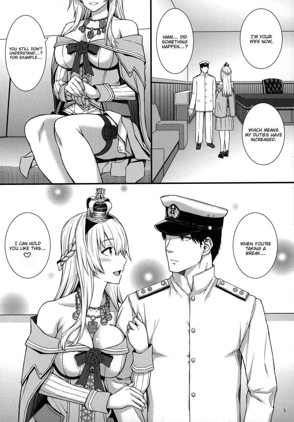 [Umi Neuron] War-sama wa Seiyoku ga Tsuyoi. | Her Majesty Warspite has a strong sex drive. (Kantai Collection -KanColle-) [English] [FeeedTL] - Page 6