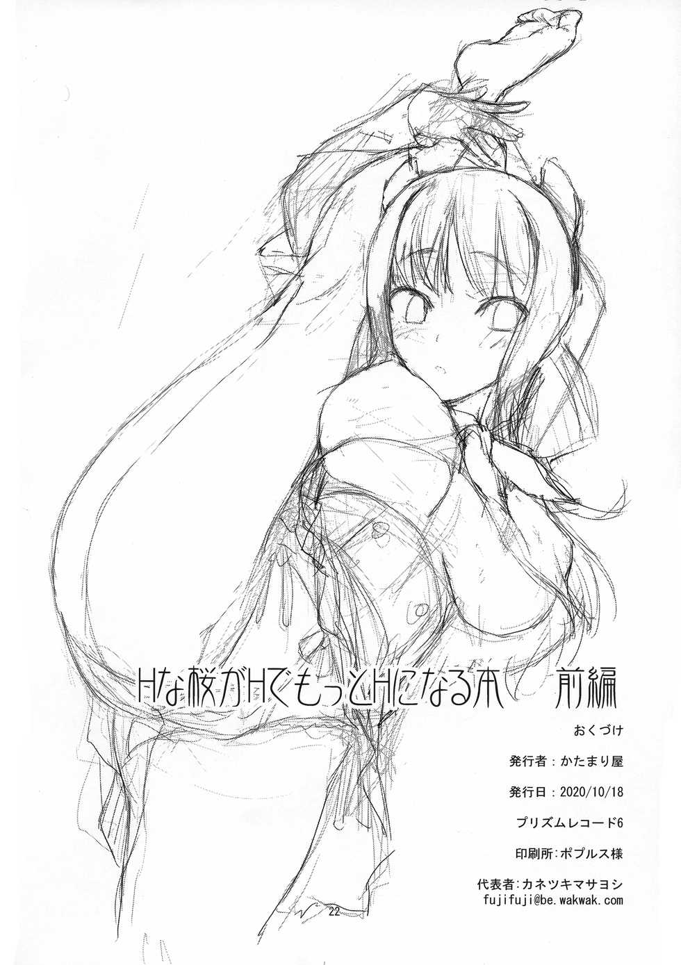 (Prism Record 6) [KATAMARI-YA (Shinama)] H na Sakura ga H de Motto H ni Naru Hon Zenpen (Puella Magi Madoka Magica) [Chinese] [紫苑汉化组] - Page 21