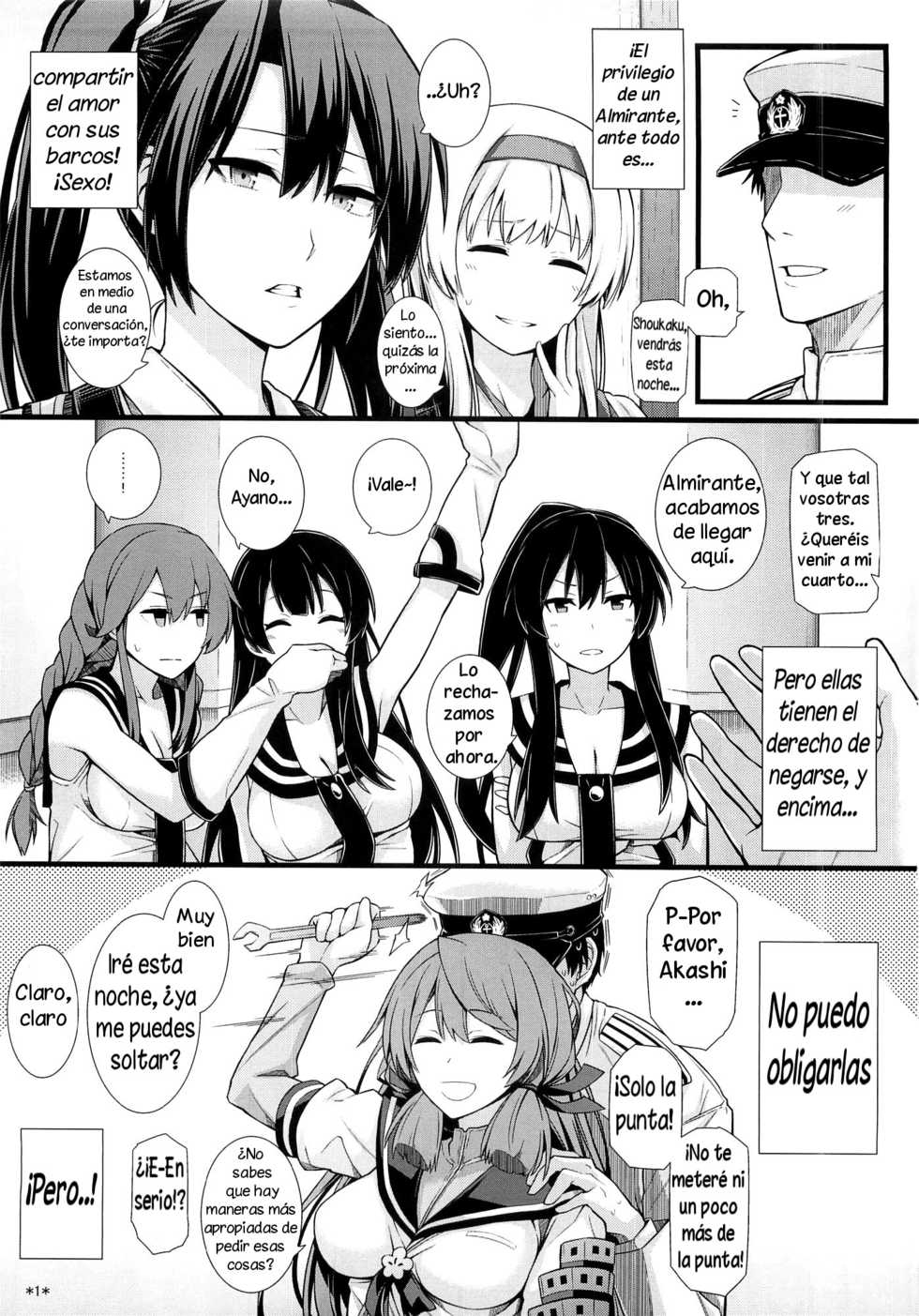 (C91) [Monmo Bokujou (Uron Rei)] Houshou no Kenshin (Kantai Collection -KanColle-) [Spanish] (Solarismaximum) - Page 3