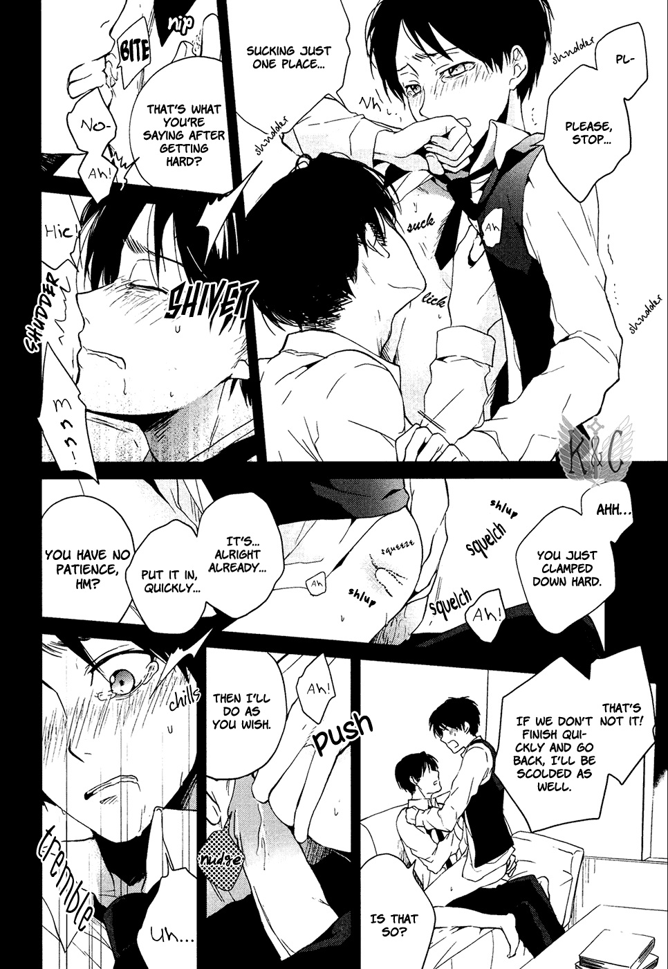 (C86) [YINGHUA (sinba)] Double Affection (Shingeki no Kyojin) [English] [Wings of K&C] - Page 22