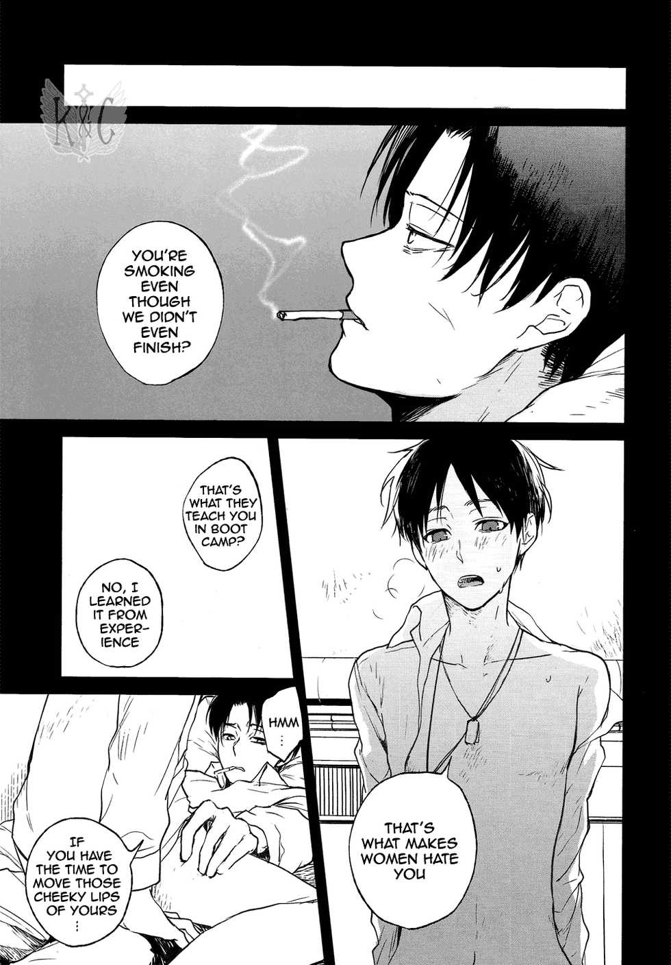 (Dai 5 Kai Hekigai Chousa Haku) [YINGHUA (sinba)] Distances (Shingeki no Kyojin) [English] [Wings of K&C] - Page 6