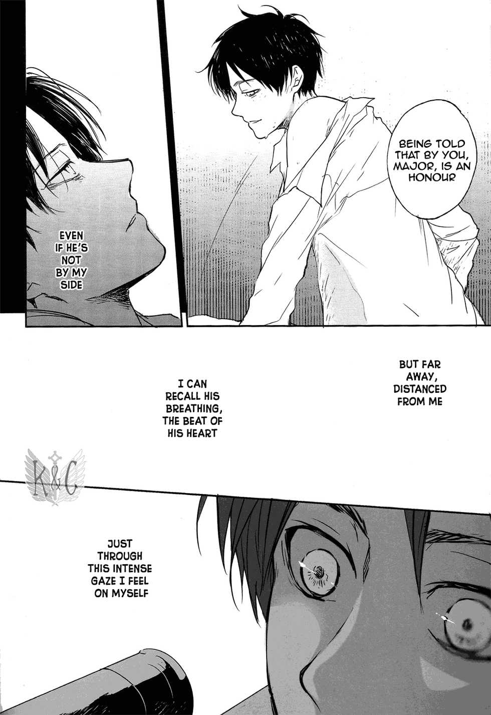 (Dai 5 Kai Hekigai Chousa Haku) [YINGHUA (sinba)] Distances (Shingeki no Kyojin) [English] [Wings of K&C] - Page 9