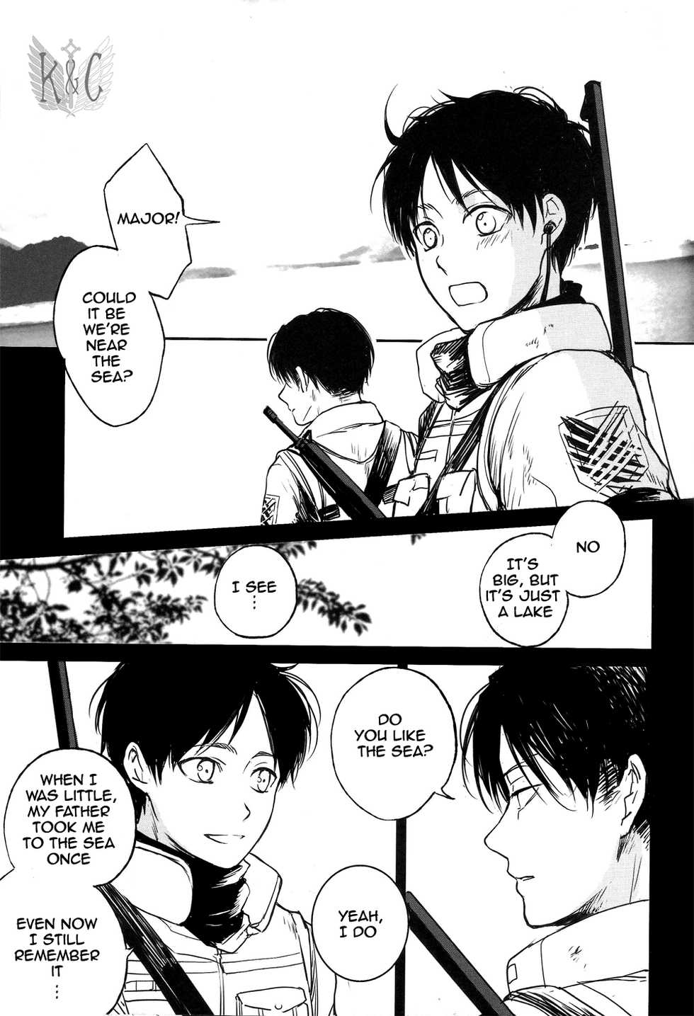(Dai 5 Kai Hekigai Chousa Haku) [YINGHUA (sinba)] Distances (Shingeki no Kyojin) [English] [Wings of K&C] - Page 14