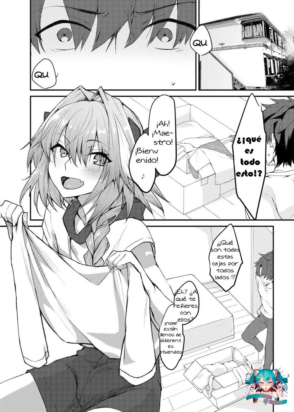 [Nekorobi (Nakajima Kotoko)] Astolfo-kun to Cosplay H suru Hon (Fate/Grand Order) [Spanish] [Revolution no Fansub] [Digital] - Page 4