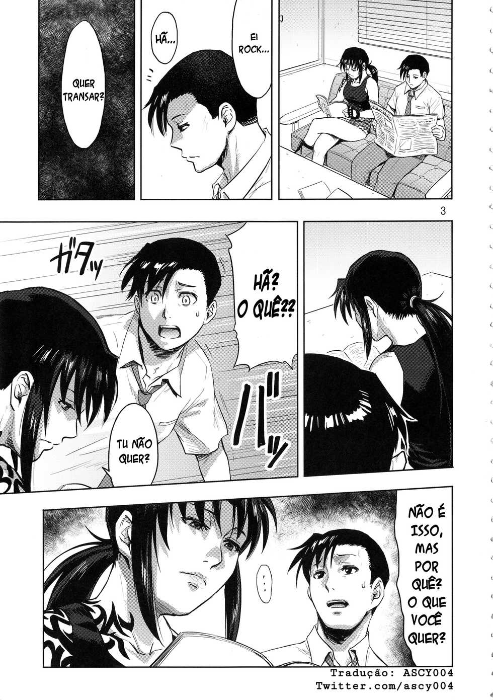 (C94) [AZASUKE WIND (AZASUKE)] Paraphilia (Black Lagoon) [Portuguese-BR] [ascy004] - Page 2