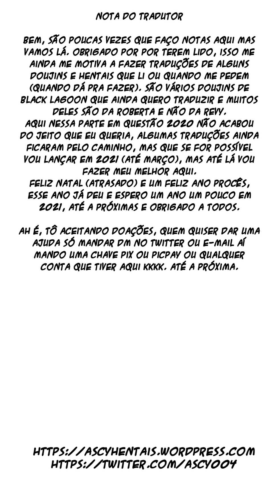 (C94) [AZASUKE WIND (AZASUKE)] Paraphilia (Black Lagoon) [Portuguese-BR] [ascy004] - Page 27