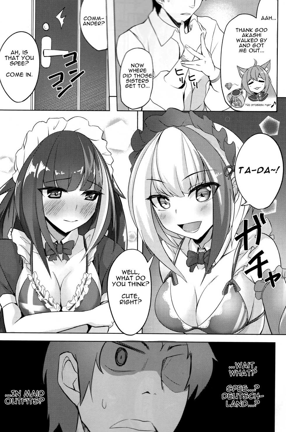 (C96) [BINZOKO (sinobiin)] Deutsch to Do-Ecchi | Deutsch Double Ecchi (Azur Lane) [English] [Darg777] - Page 7