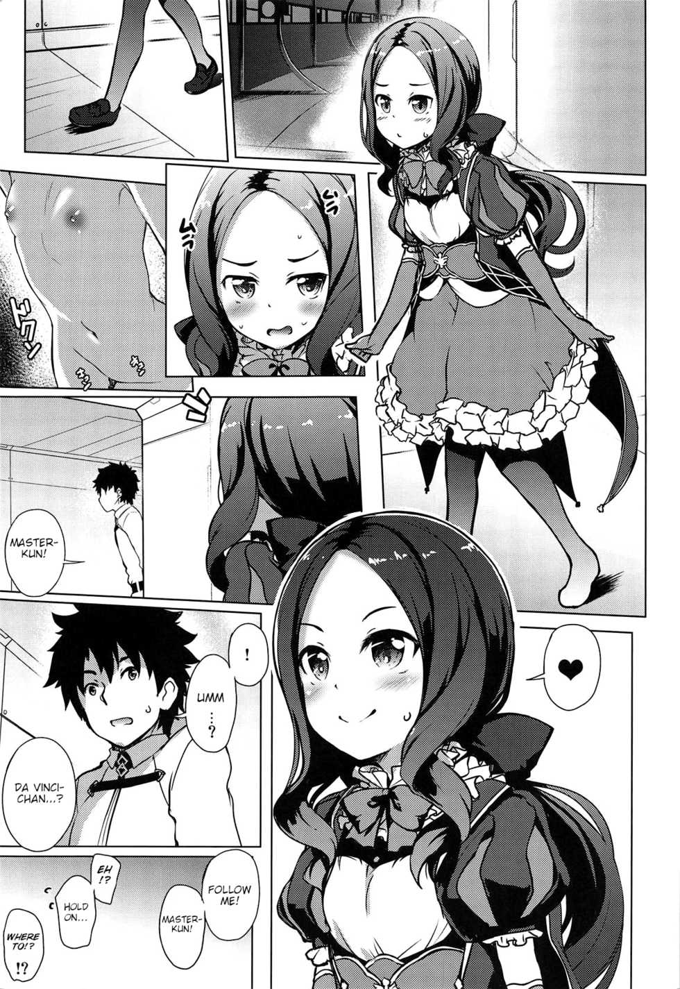 (C95) [Part K (Hitsujibane Shinobu)] Youjo no Da Vinci-chan wa Hatsujouchuu (Fate/Grand Order) [English] [LoliAce] - Page 3