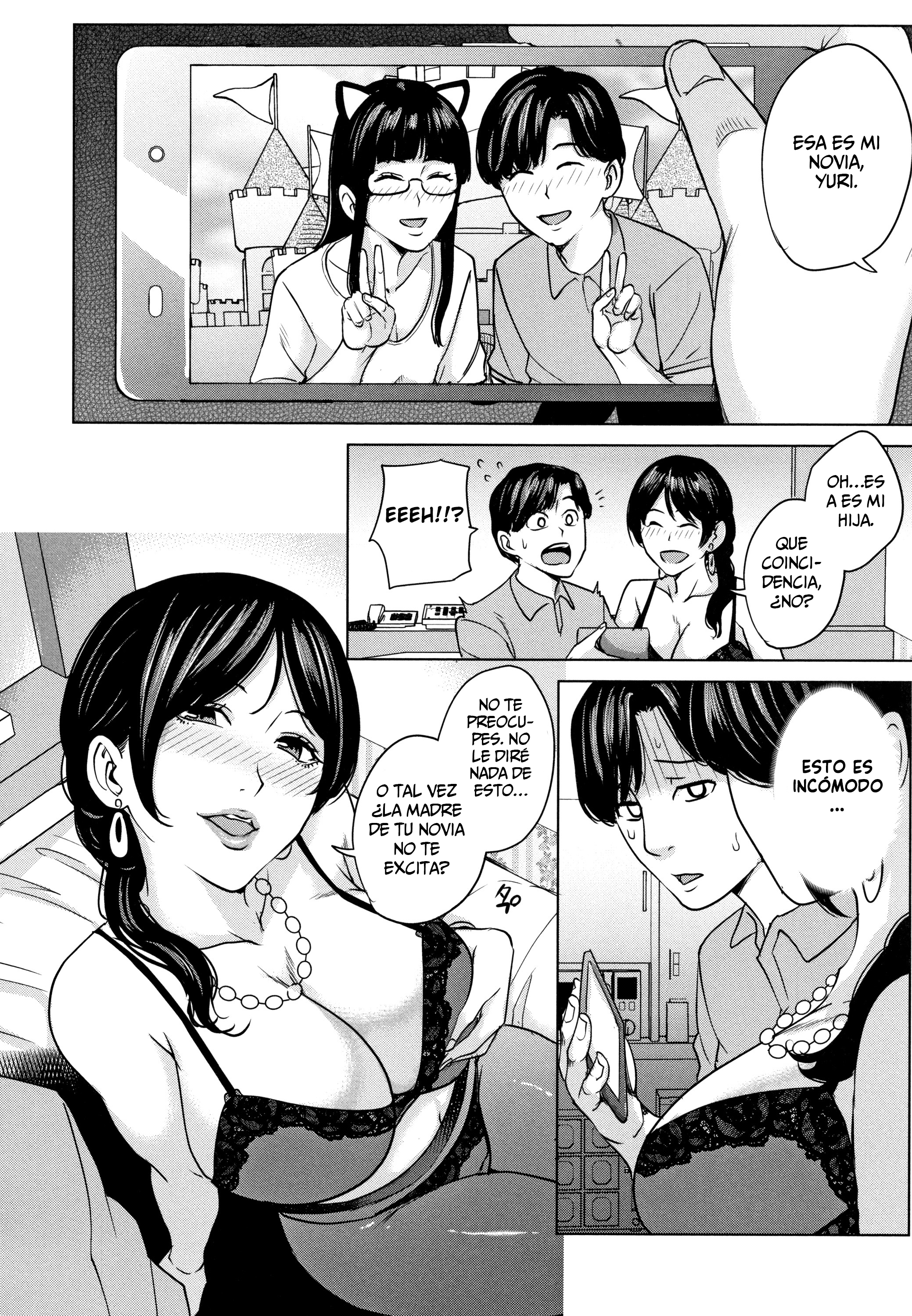 [Maimu Maimu] Kanojo no Mama to Deaikei de...  [Spanish] [Vanilla Sweet Scans] - Page 10