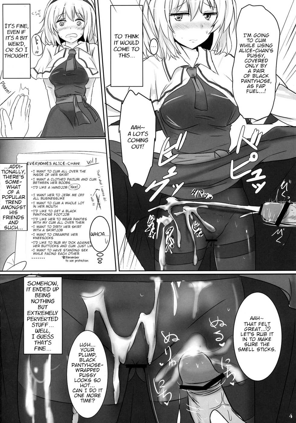 (Reitaisai 10) [Hakuginmokusei (Poshi)] Marugoto Alice | All of Alice (Touhou Project) [English] - Page 3