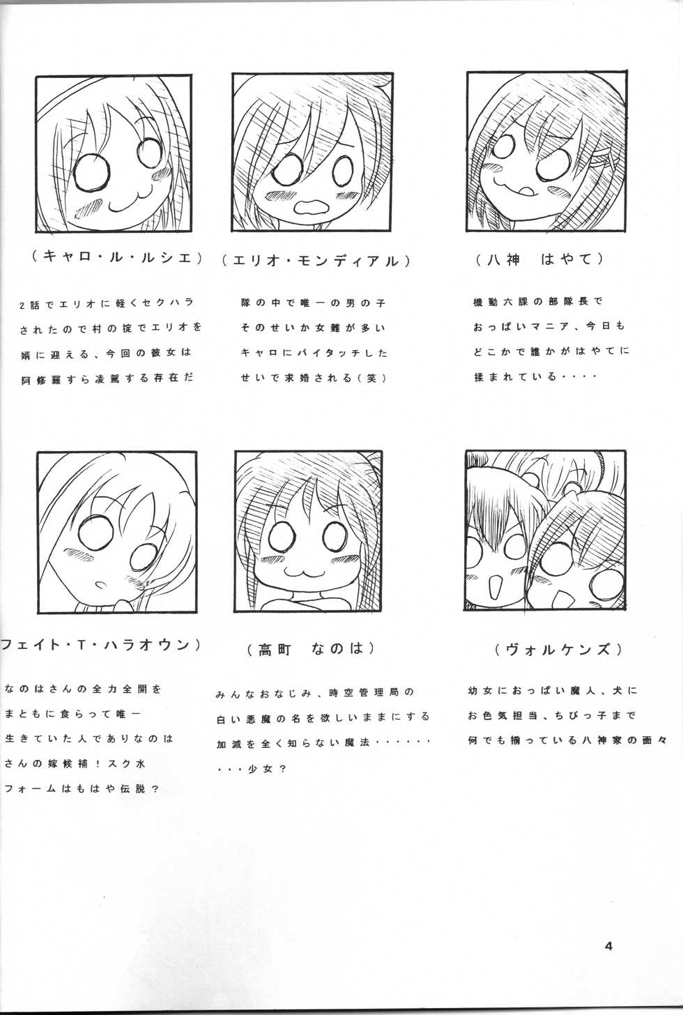 [Kyapa CITY (Torai Ryuu)] Zenryoku Zenkai 3 Butaichou Yaritai Houdai Nano (Mahou Shoujo Lyrical Nanoha) - Page 3