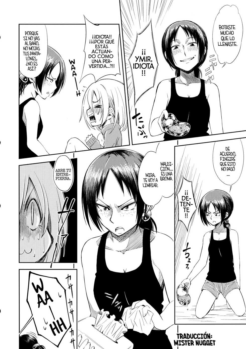 (C84) [Fukazume Kizoku (Amaro Tamaro)] Lovely Girls' Lily Vol. 7 (Shingeki no Kyojin) [Spanish] [Mister Nugget] - Page 15