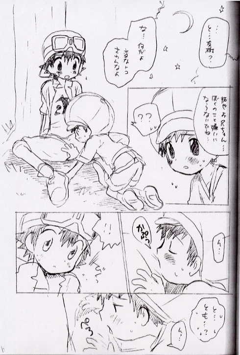 [Kuruguru DNA (Hoshiai Hilo)] Seishun 18 Kippu (Monochro Hyoushi) (Digimon Frontier) - Page 6