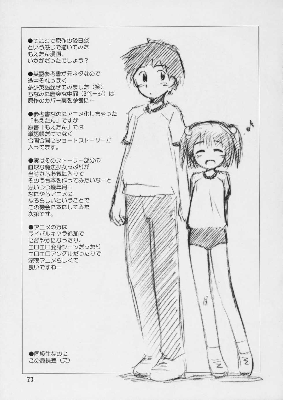 (C72) [Jido-Hikki (Kokekokko Coma)] Happy Present For You (Moetan) - Page 22