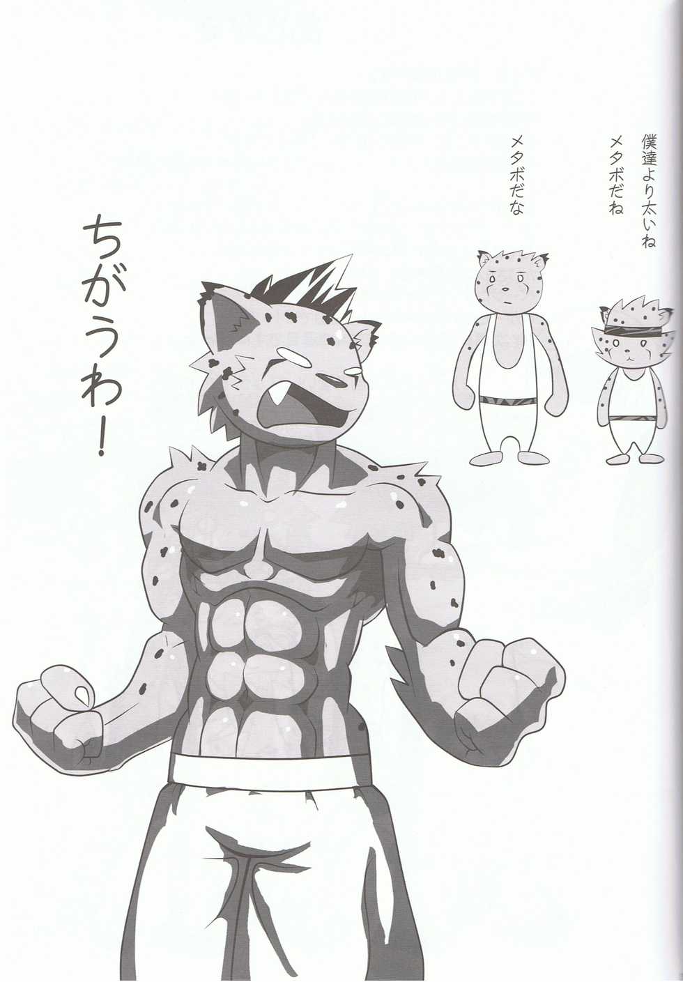 (C74) [ToraKaji (Inugami Toraya, Kaji)] Sora o Kakeru Cheetah (Cheetahmen) - Page 19