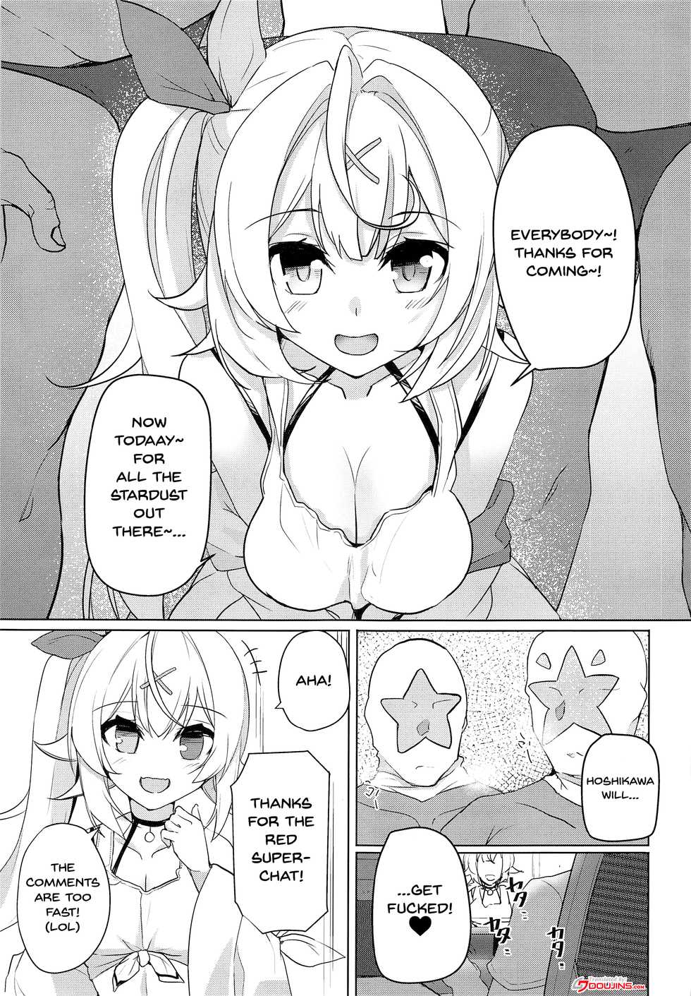 (SC2020 Summer) [Faker's Manual (Rindoh)] Hoshitori | Hoshi Fucking (Hoshikawa Sara) [English] {Doujins.com} - Page 2
