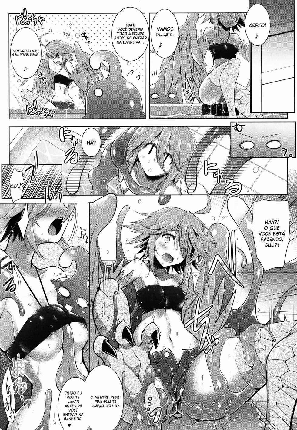 (C88) [C.R's NEST (C.R)] Slime ni Nurunuru Matowaritsukareru Nichijou (Monster Musume no Iru Nichijou) [Portuguese-BR] [Gekkoi Scans] - Page 6