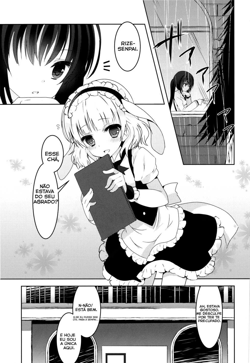 (COMIC1☆8) [Junginboshi (Takashina Asahi)] sugarcoatcafe (Gochuumon wa Usagi Desu ka?) [Portuguese-BR] - Page 5