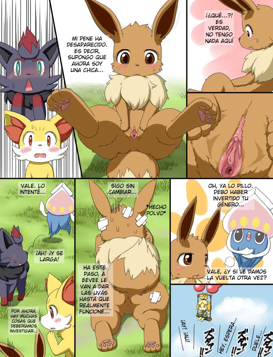 [Koori Nezumi] Nyotaika | Cambio de género (Pokémon) [Spanish] [Decensored] - Page 3