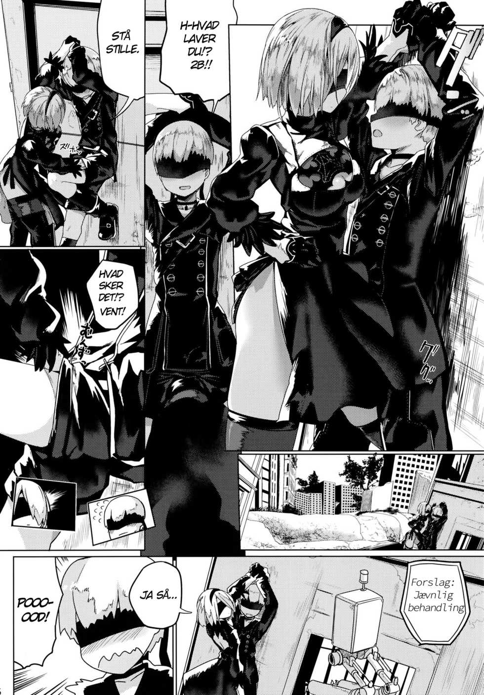 [Illumination. (Ogadenmon)] Android no Ecchi na Yatsu | Liderlige Androider (NieR:Automata) [Danish] [Digital] - Page 7