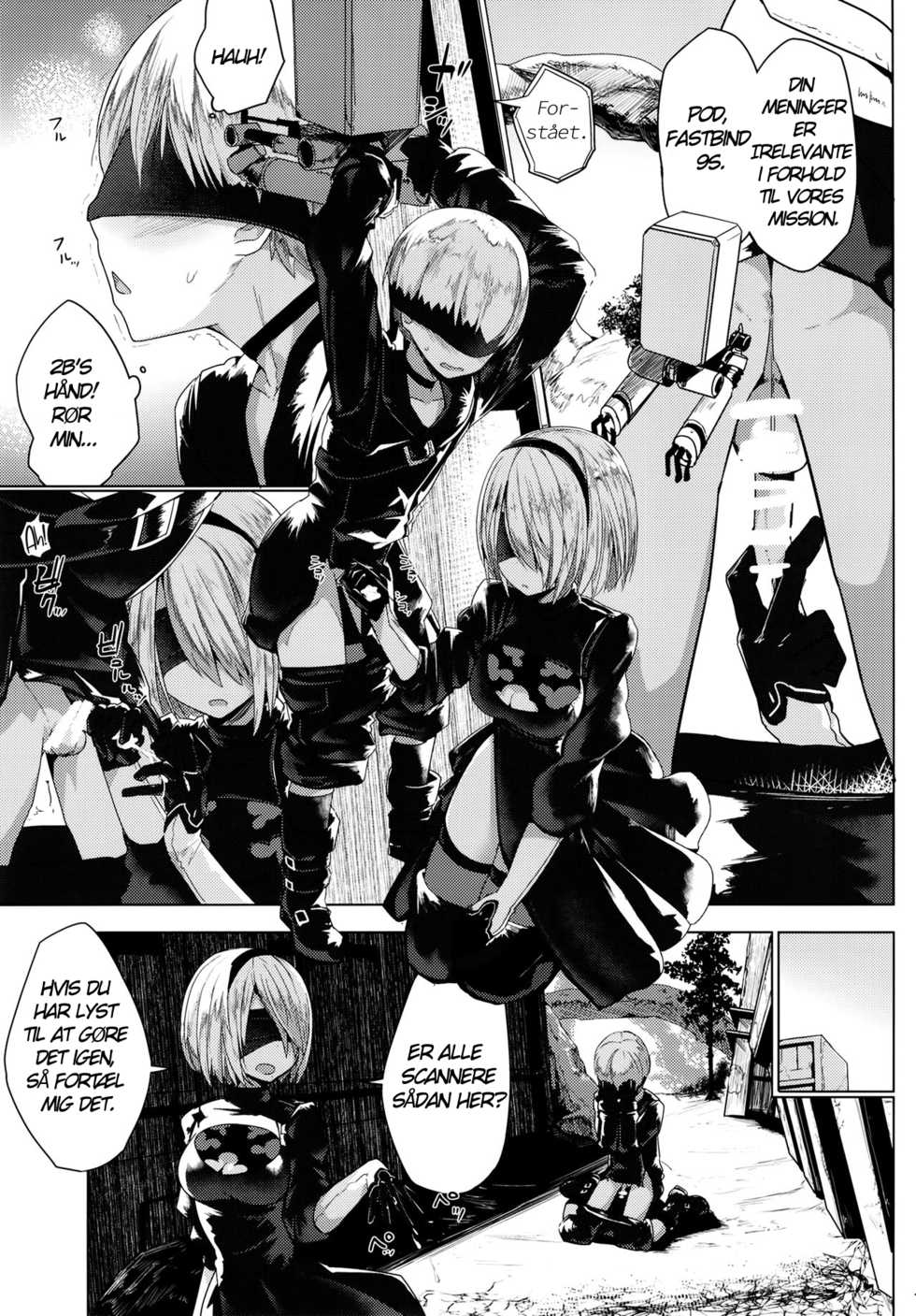 [Illumination. (Ogadenmon)] Android no Ecchi na Yatsu | Liderlige Androider (NieR:Automata) [Danish] [Digital] - Page 8