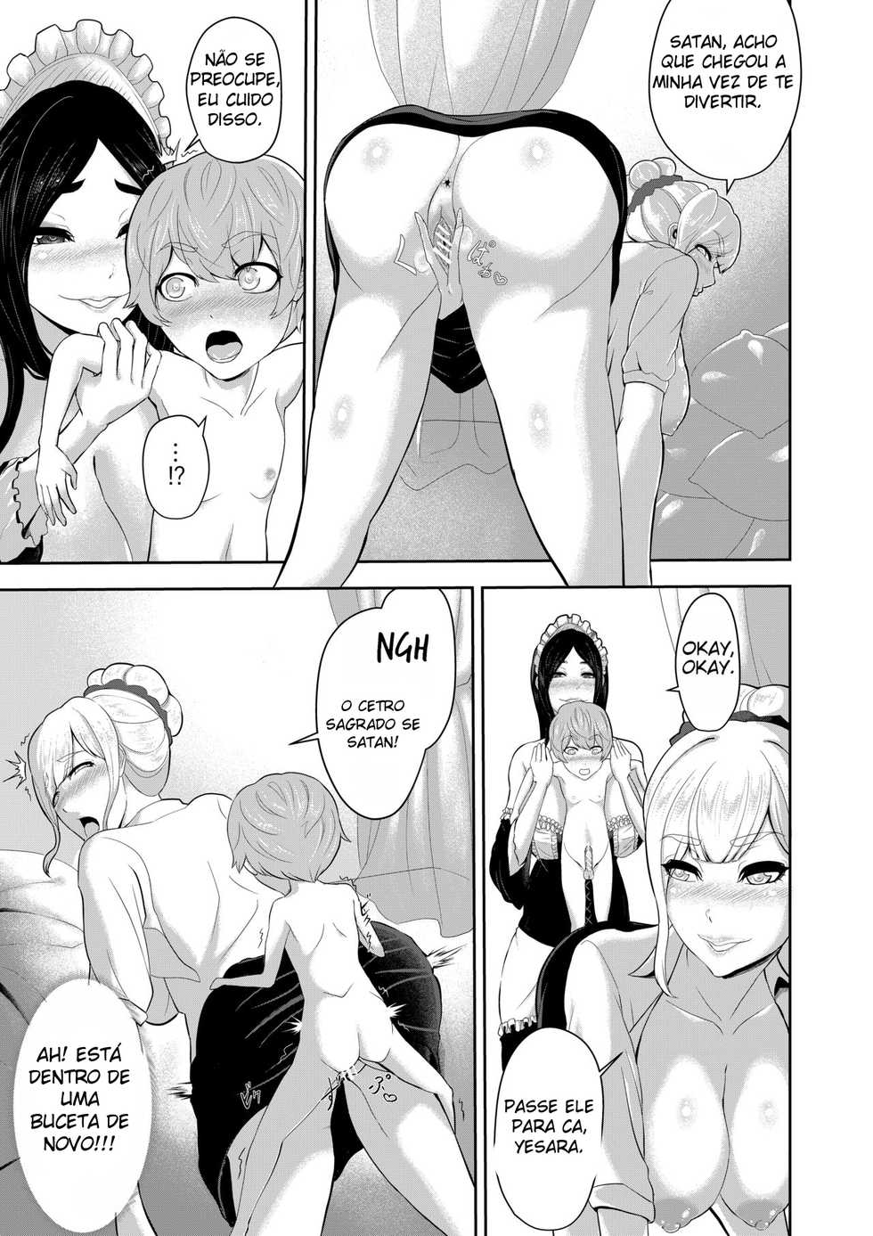 [Oshiro] Shota Maou to Majo Dorei no Houshi [Portuguese-BR] [Sugiora] - Page 15