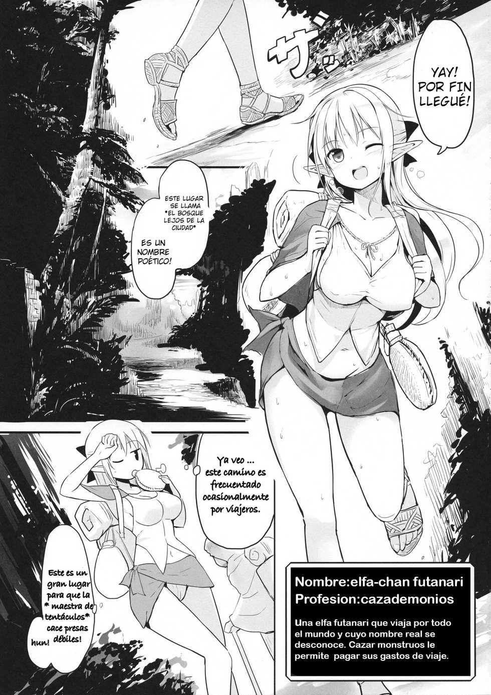 (Futaket 13.5) [Efuya (Messy)] Futanari Elf-chan [Spanish] [YURIyFUTANARI] - Page 4