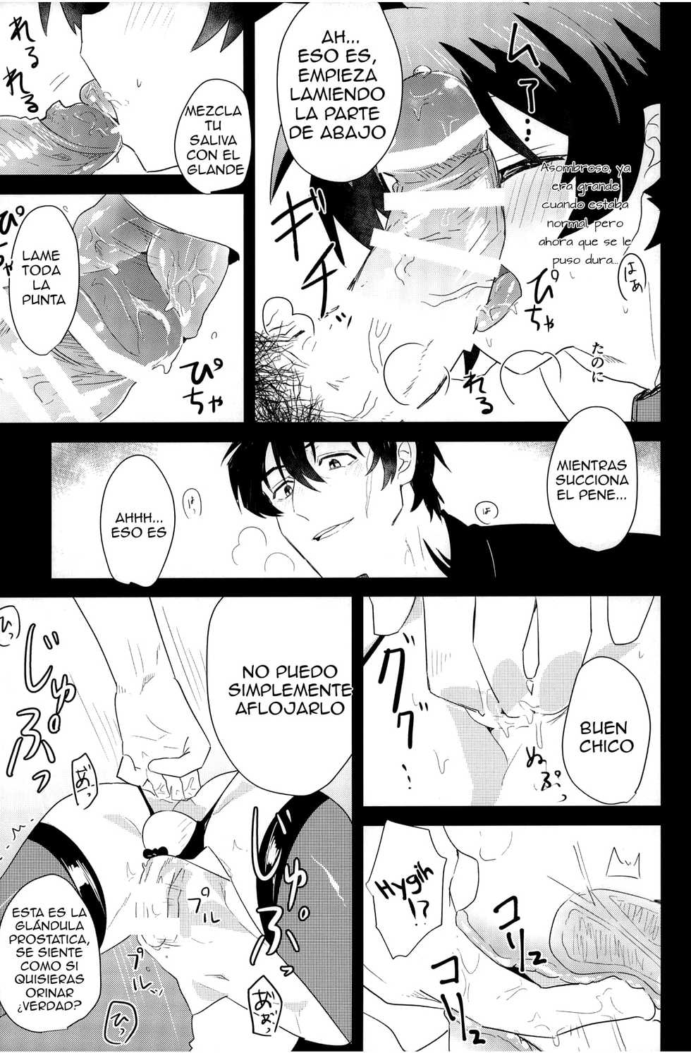 (BLOODY ZONE 2) [Tanbo (Makita Miki)] Leonardo-kun wa Libra Senzoku Seiyoku Shori-gakari | Leonardo es el cuidador de urgencias sexuales de Libra (Kekkai Sensen) [Spanish] [Delnero] - Page 16