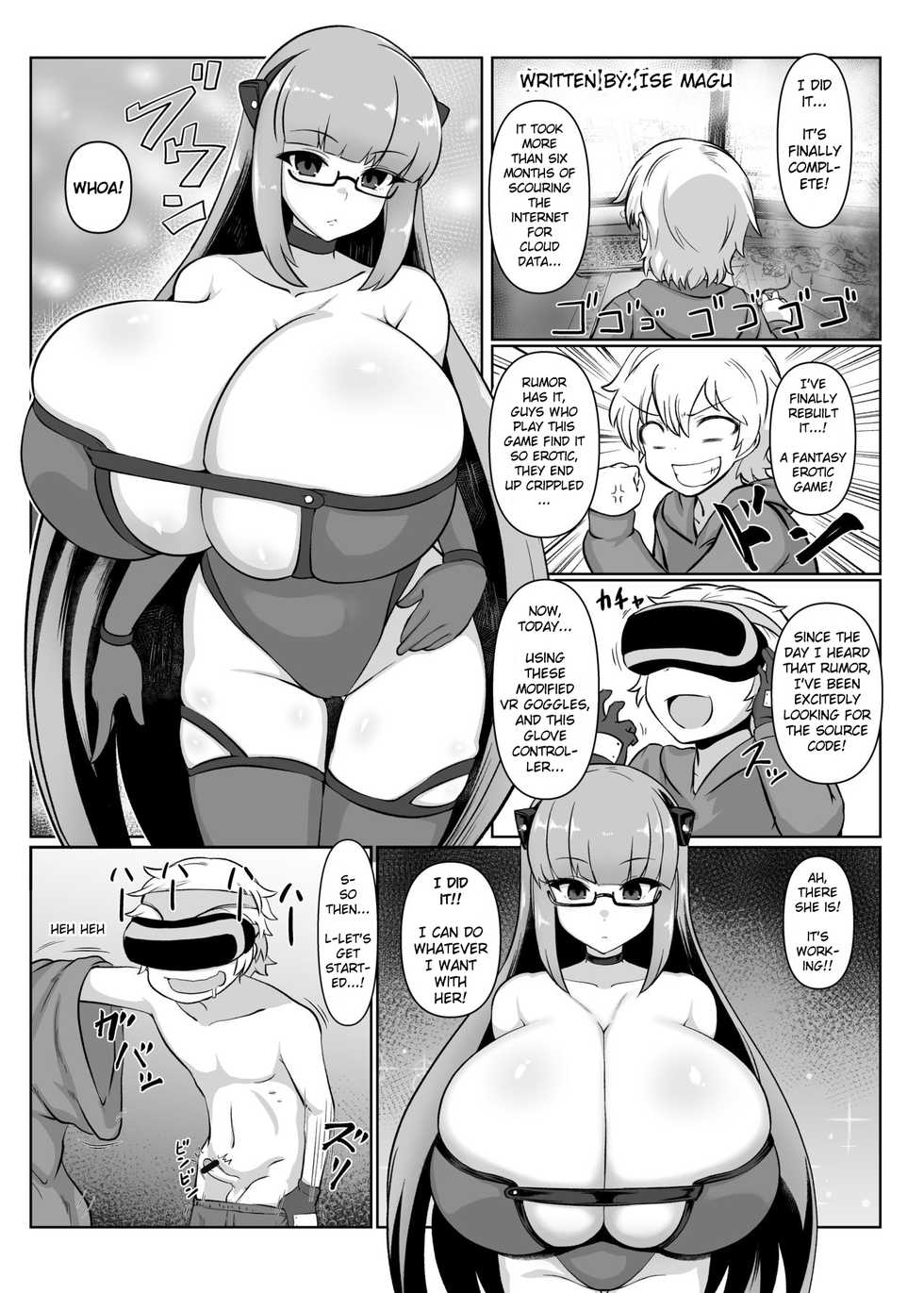 [Isemagu] Maboroshi no VR Erogame | Phantom VR Erotic Game (Paizuri Senmon Zasshi "Zettai Chichi Kyousha" Vol. 1) [English] [Thana] - Page 1