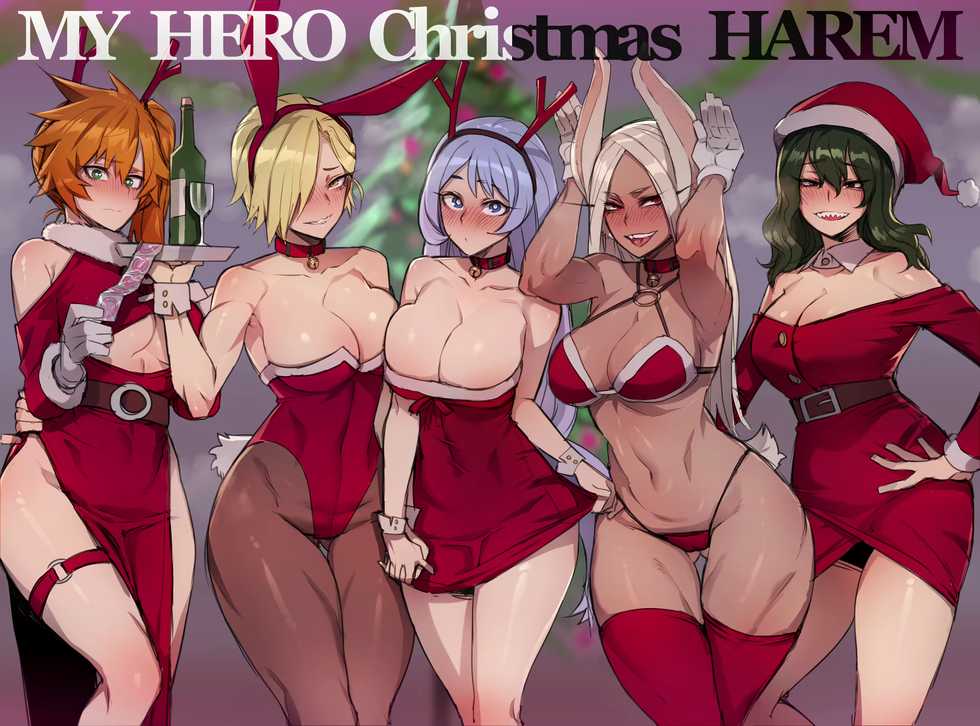 [ratatatat74] MY HERO Christmas HAREM (Boku no Hero Academia) [Spanish] - Page 1