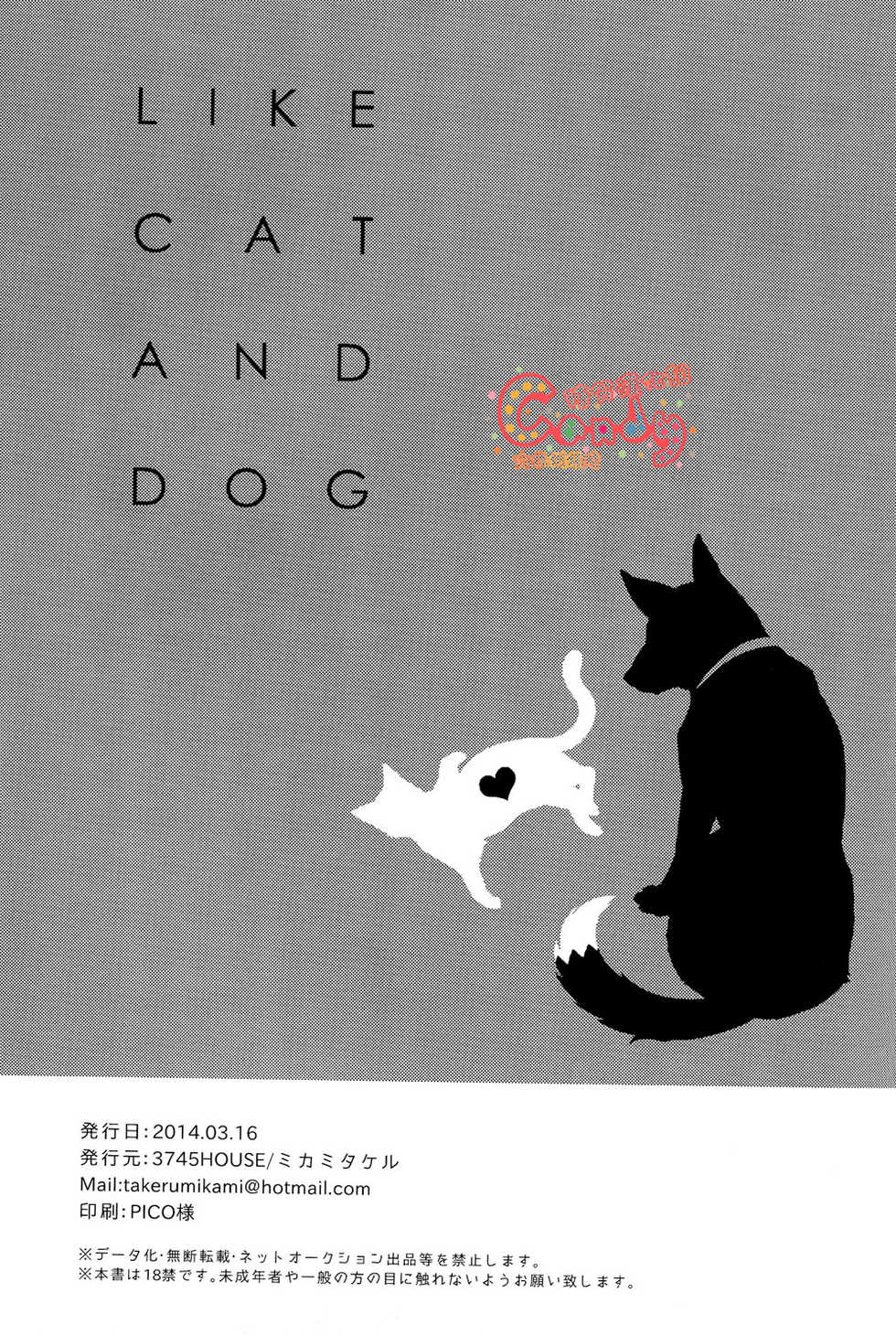 (HaruCC19) [3745HOUSE (MIkami Takeru)] Like cat and dog (Gintama) [Chinese] [糖分漢化組] - Page 32