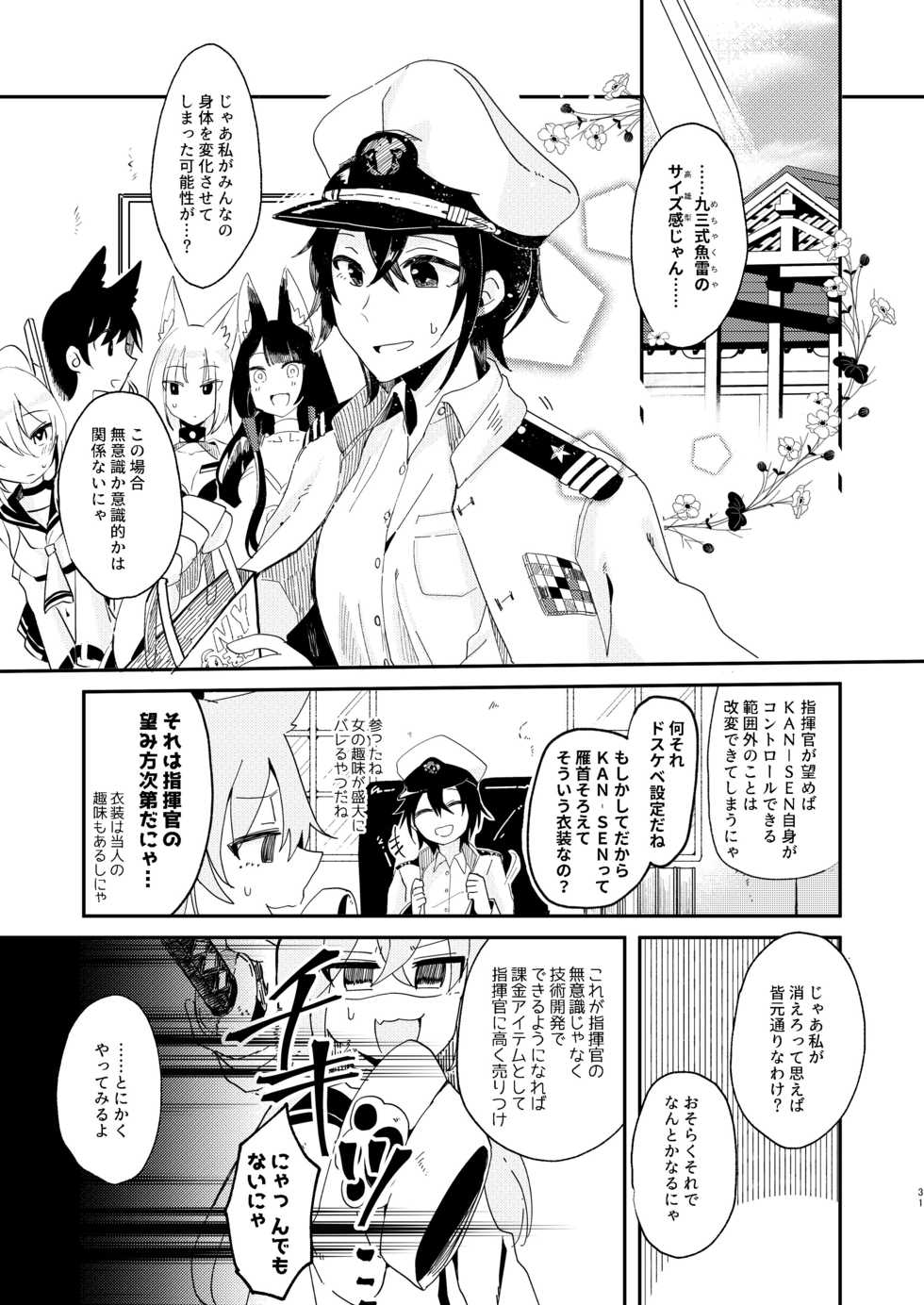 [Yuribatake Bokujou (Kon)] Kitai no Shisugi wa Kinmotsu desu! - Sticks are not necessarily buff (Azur Lane) [Digital] - Page 30